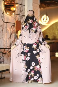 Floor Touch Jilbab - 55 Inch Full Coverage Borka | Front Closed | FabriFlow