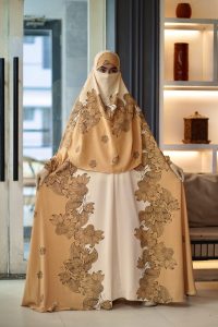 Daily Wear Printed Khimar Borka 03 - Soft Cerry Regular